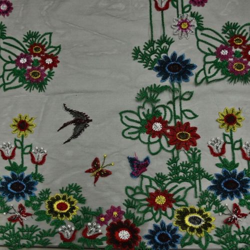 Tule Bordado D. Birds