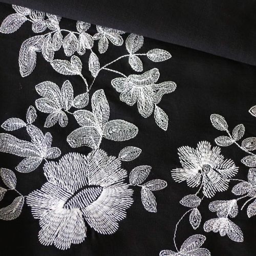 VOIL LINEN BORDADO NANQUIM
